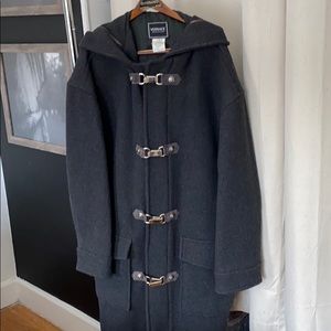 Vintage Versace men’s hooded wool coat